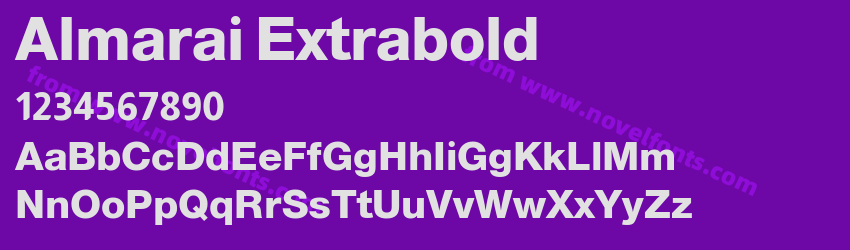Almarai ExtraboldPreview Almarai ExtraboldPreview