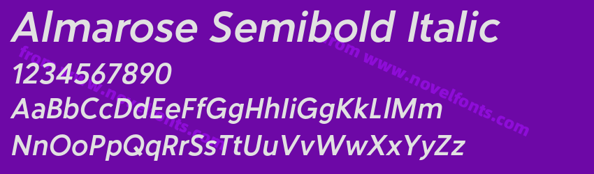 Almarose Semibold ItalicPreview Almarose Semibold ItalicPreview