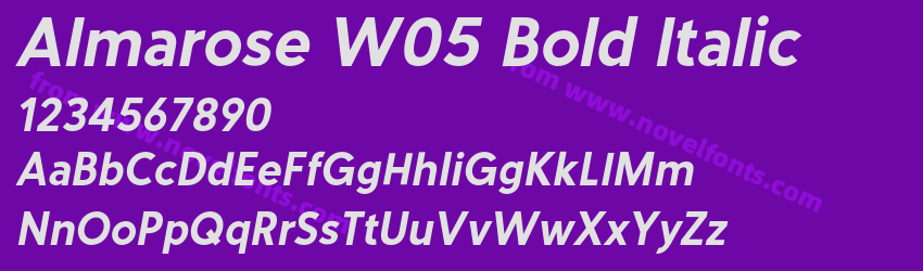 Almarose W05 Bold ItalicPreview Almarose W05 Bold ItalicPreview