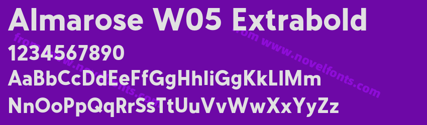 Almarose W05 ExtraboldPreview Almarose W05 ExtraboldPreview