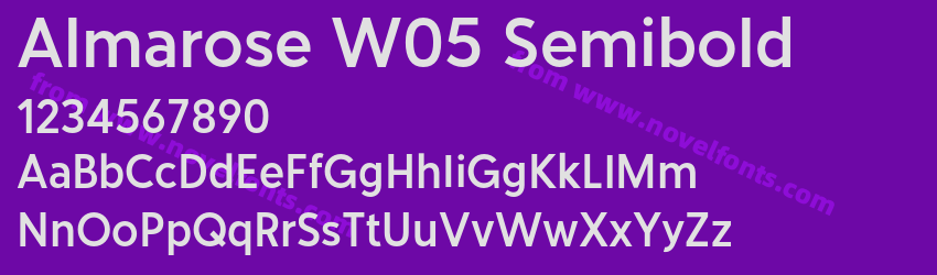 Almarose W05 SemiboldPreview