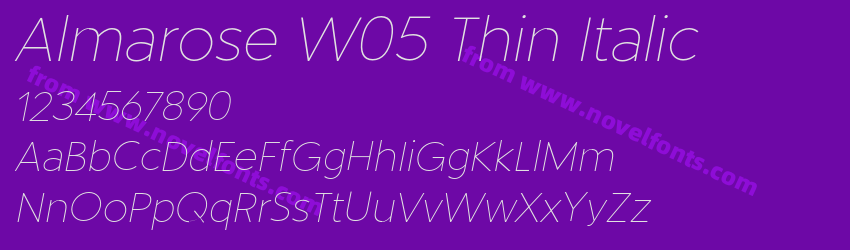 Almarose W05 Thin ItalicPreview