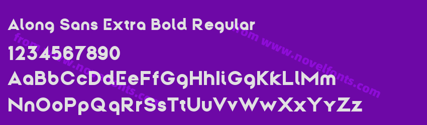 Along Sans Extra Bold RegularPreview