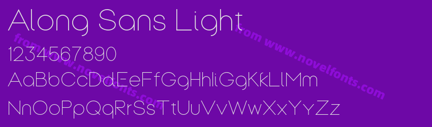 Along Sans LightPreview Along Sans LightPreview