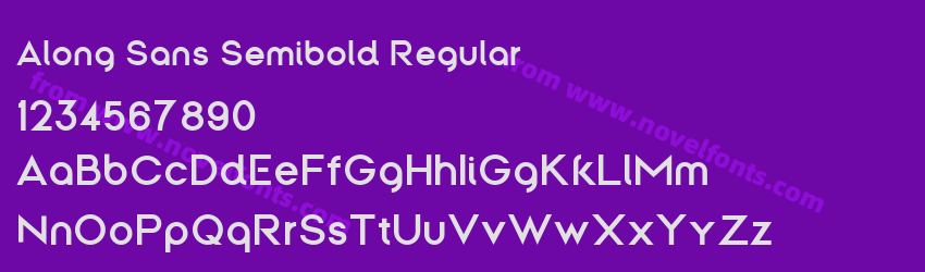 Along Sans Semibold RegularPreview Along Sans Semibold RegularPreview