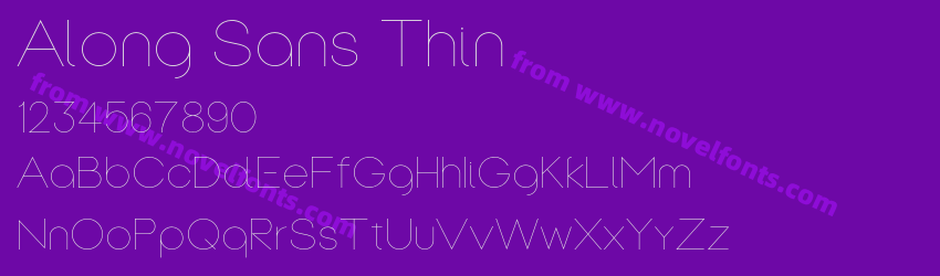 Along Sans ThinPreview Along Sans ThinPreview