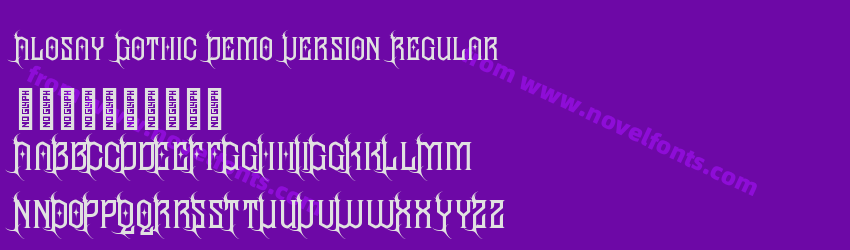 Alosay Gothic Demo Version RegularPreview Alosay Gothic Demo Version RegularPreview