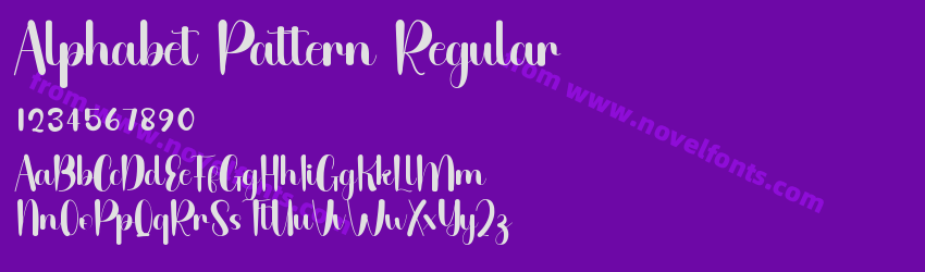 Alphabet Pattern RegularPreview Alphabet Pattern RegularPreview