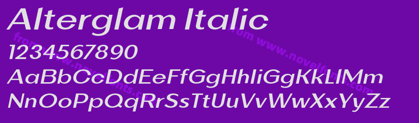 Alterglam ItalicPreview Alterglam ItalicPreview