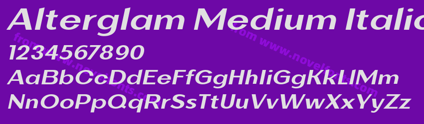 Alterglam Medium ItalicPreview