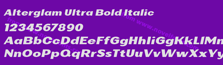Alterglam Ultra Bold ItalicPreview Alterglam Ultra Bold ItalicPreview