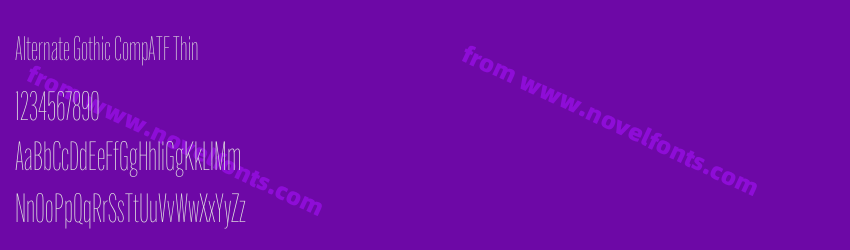 Alternate Gothic CompATF ThinPreview Alternate Gothic CompATF ThinPreview