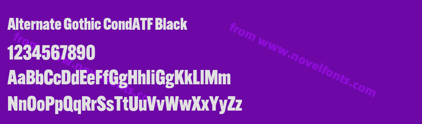 Alternate Gothic CondATF BlackPreview Alternate Gothic CondATF BlackPreview