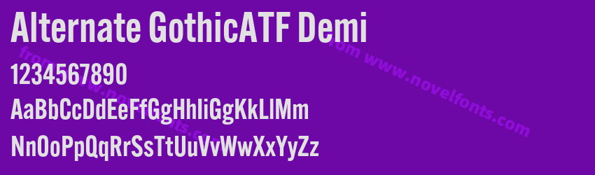 Alternate GothicATF DemiPreview