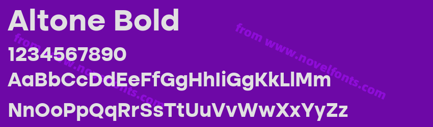 Altone BoldPreview Altone BoldPreview