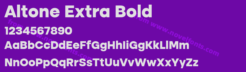 Altone Extra BoldPreview