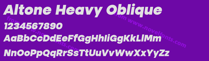 Altone Heavy ObliquePreview Altone Heavy ObliquePreview