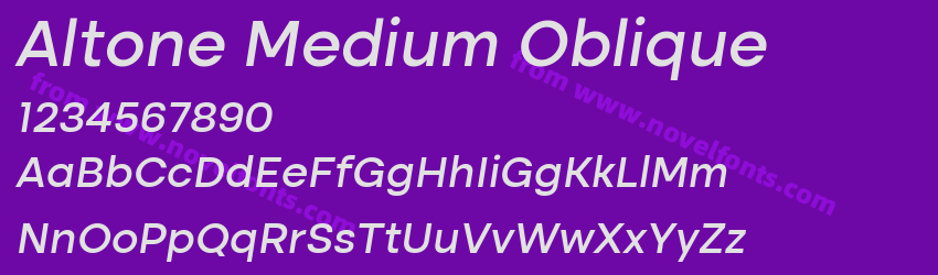 Altone Medium ObliquePreview Altone Medium ObliquePreview