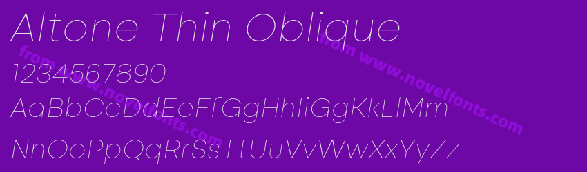 Altone Thin ObliquePreview Altone Thin ObliquePreview