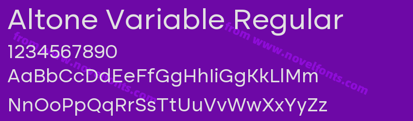 Altone Variable RegularPreview Altone Variable RegularPreview