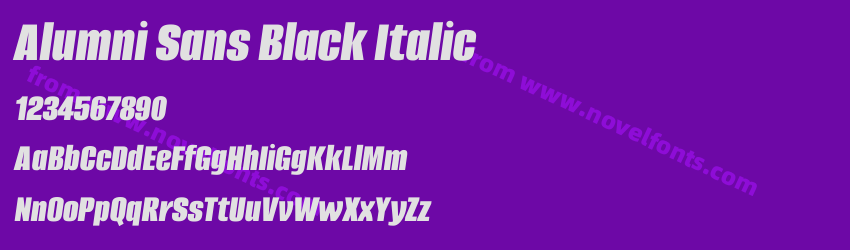 Alumni Sans Black ItalicPreview
