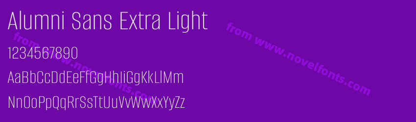 Alumni Sans Extra LightPreview Alumni Sans Extra LightPreview