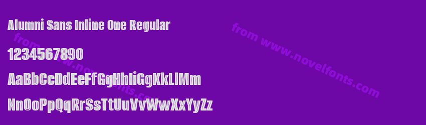 Alumni Sans Inline One RegularPreview Alumni Sans Inline One RegularPreview