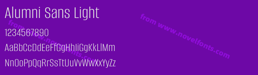 Alumni Sans LightPreview Alumni Sans LightPreview