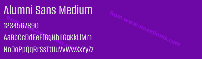 Alumni Sans MediumPreview Alumni Sans MediumPreview