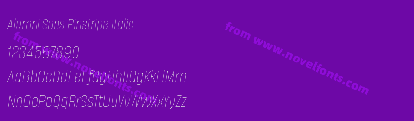 Alumni Sans Pinstripe ItalicPreview Alumni Sans Pinstripe ItalicPreview