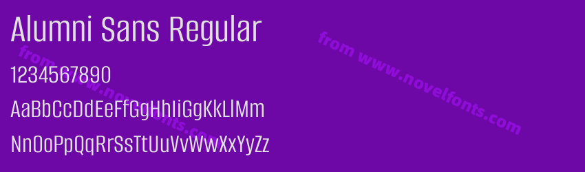 Alumni Sans RegularPreview Alumni Sans RegularPreview