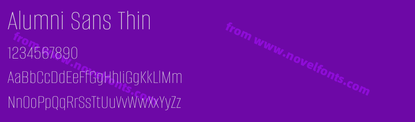 Alumni Sans ThinPreview Alumni Sans ThinPreview