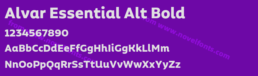 Alvar Essential Alt BoldPreview Alvar Essential Alt BoldPreview