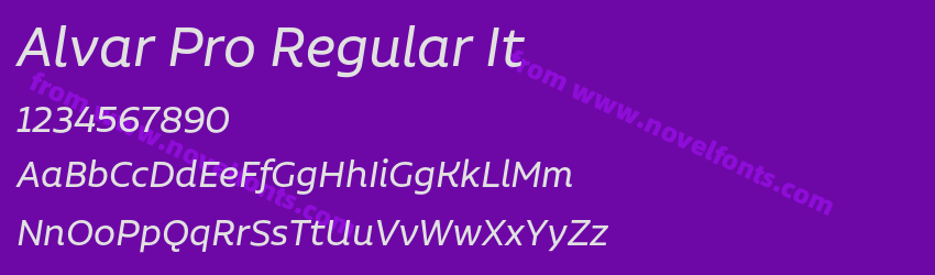 Alvar Pro Regular ItPreview Alvar Pro Regular ItPreview