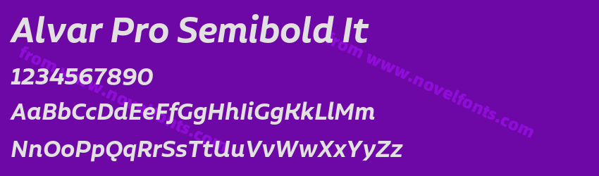 Alvar Pro Semibold ItPreview