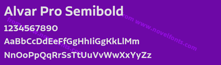 Alvar Pro SemiboldPreview Alvar Pro SemiboldPreview