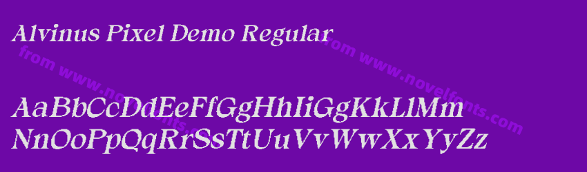Alvinus Pixel Demo RegularPreview Alvinus Pixel Demo RegularPreview