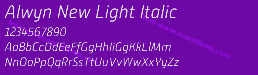 Alwyn New Light ItalicPreview
