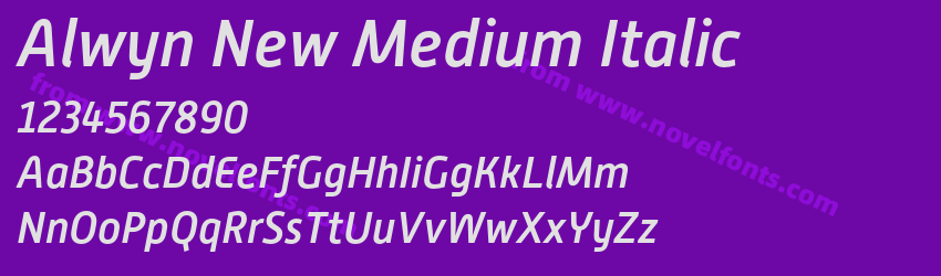 Alwyn New Medium ItalicPreview Alwyn New Medium ItalicPreview