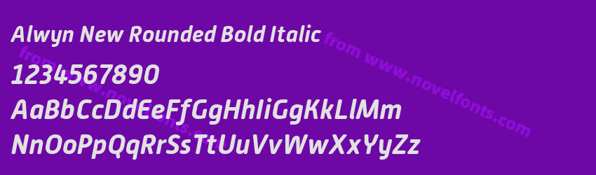 Alwyn New Rounded Bold ItalicPreview Alwyn New Rounded Bold ItalicPreview