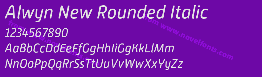Alwyn New Rounded ItalicPreview Alwyn New Rounded ItalicPreview