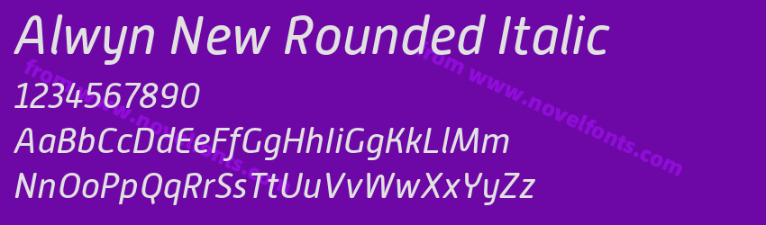 Alwyn New Rounded ItalicPreview Alwyn New Rounded ItalicPreview