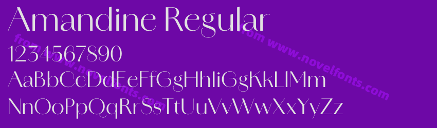 Amandine RegularPreview Amandine RegularPreview