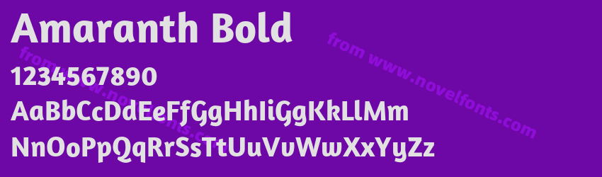 Amaranth BoldPreview Amaranth BoldPreview