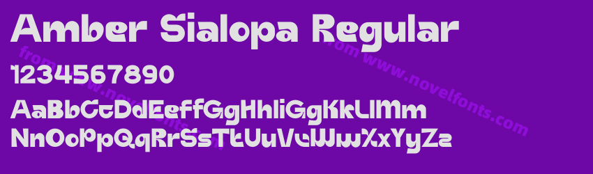 Amber Sialopa RegularPreview Amber Sialopa RegularPreview