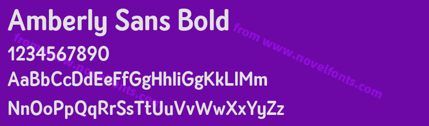 Amberly Sans BoldPreview
