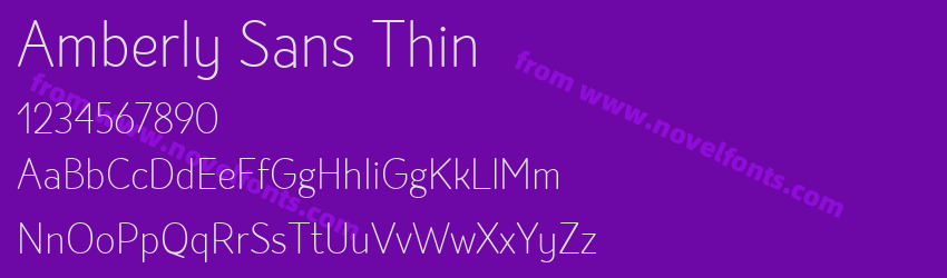 Amberly Sans ThinPreview Amberly Sans ThinPreview