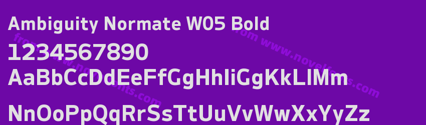 Ambiguity Normate W05 BoldPreview Ambiguity Normate W05 BoldPreview