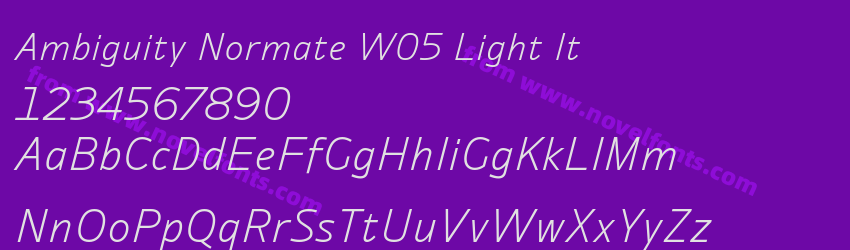 Ambiguity Normate W05 Light ItPreview