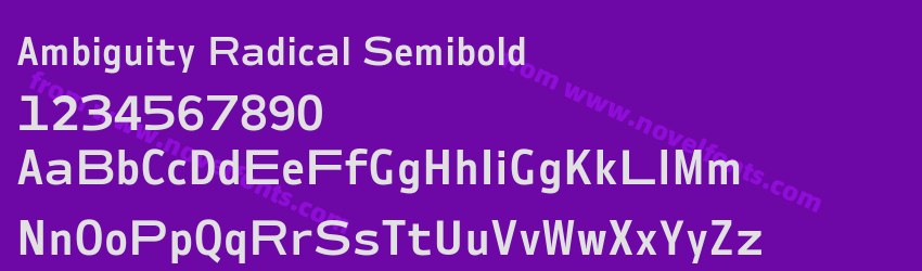 Ambiguity Radical SemiboldPreview Ambiguity Radical SemiboldPreview